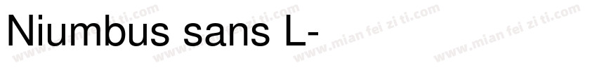 Niumbus sans L字体转换